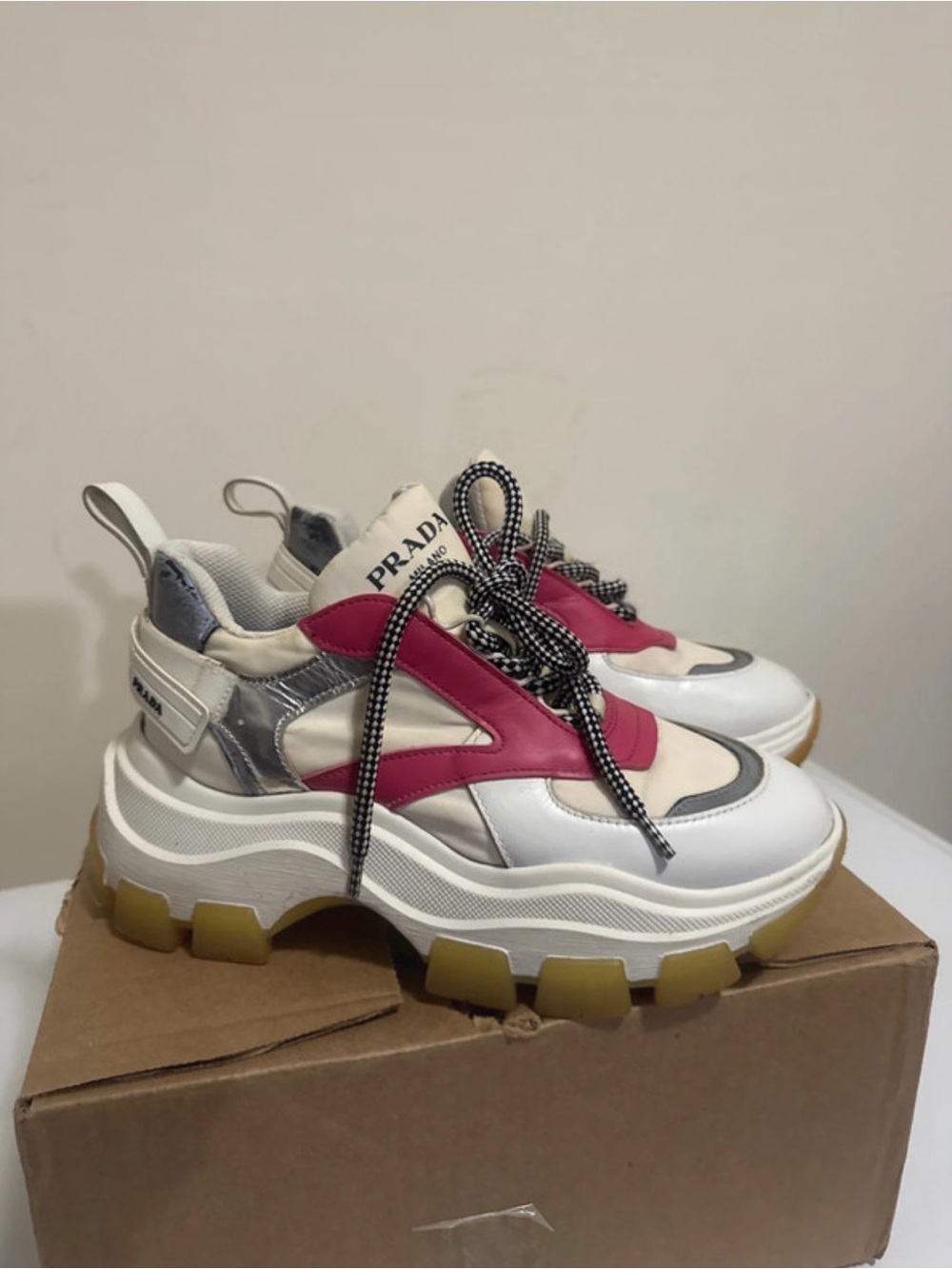 Authentic Prada Chunky Platform Sneakers